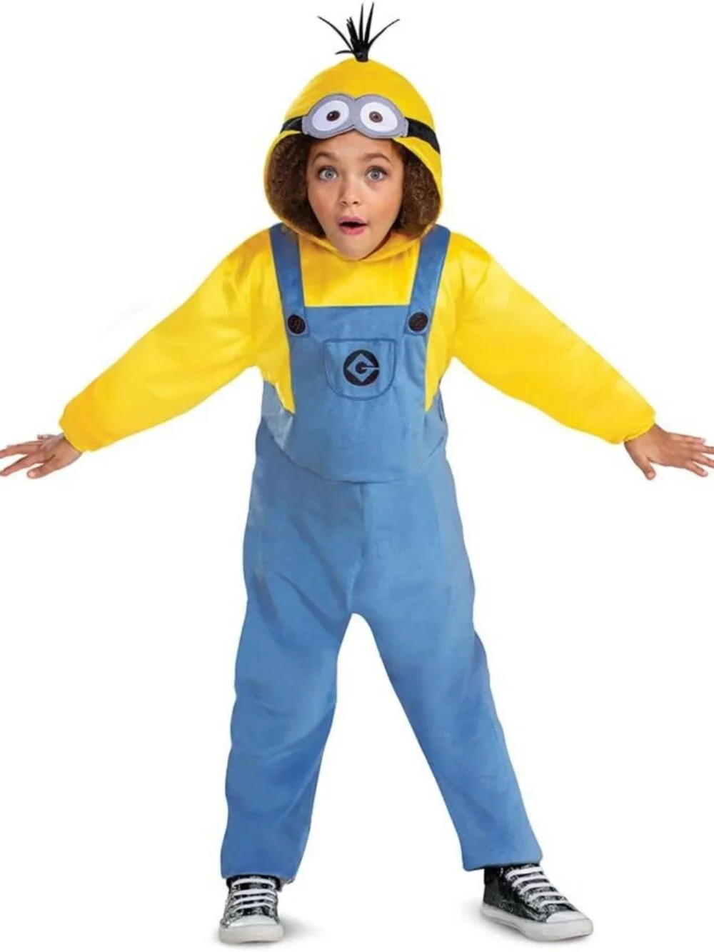 Kids Kevin Minion Costume Outfit & Headpiece - Official Rise of Gru Size S (4-6)